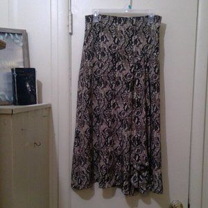 Veronica Beard Mid Length Snake Print Skirt